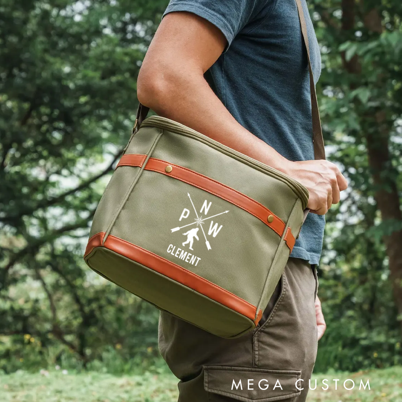 Personalized Beer Cooler Bag Custom Hiking Camping Insulated Cooler Backpack Best Gift for Outdoor Enthusiasts