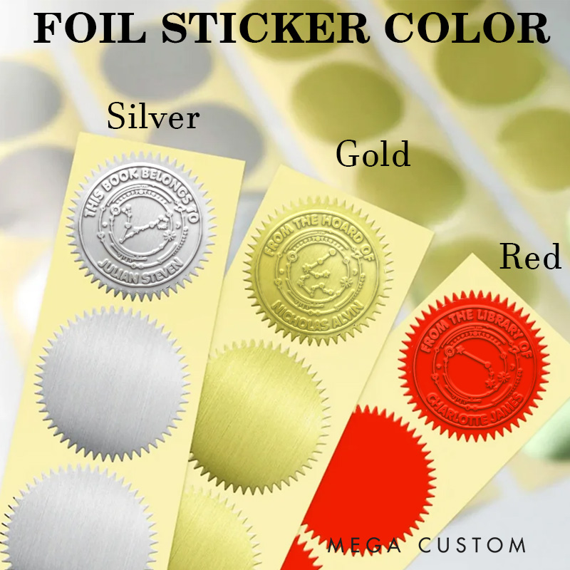 Personalized Zodiac Embosser Stamp Hand Held Embosser Set with Text and Name Birthday Gift for Book Lovers