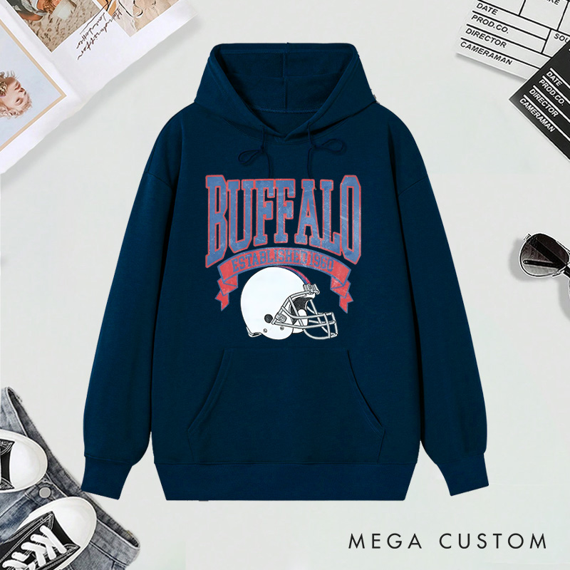 Personalized Football Team Hoodie with Custom Graphic Design