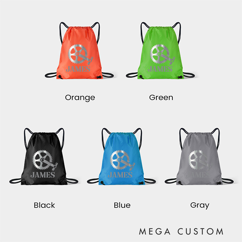Personalized Gear Riding Drawstring Bag Team Sports Backpack Bags for Cycling Lovers