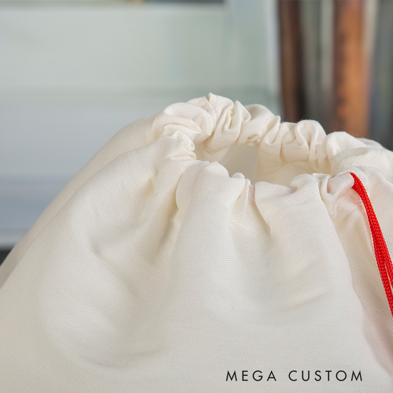 Personalized First Christmas in New Home Gift Bag Woodland Animals and Christmas Tree Design Custom Canvas Sack Holiday Decoration Perfect for New Homeowners Keepsake