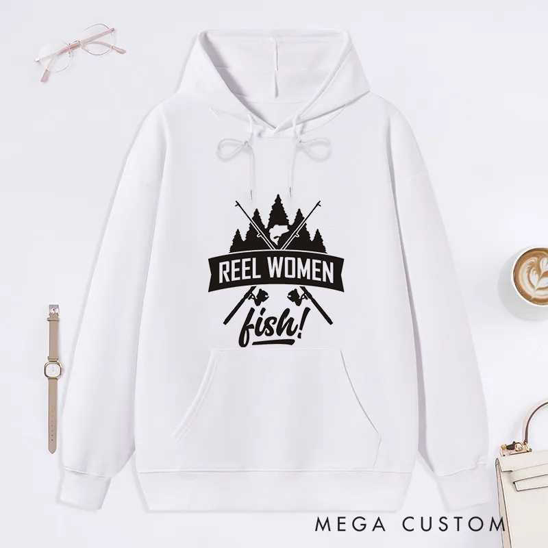 Funny Fishing Hoodie Fisherwoman or  Fisherwoman Hoodie Fishing Gift Gift for Girls Who Fish Gift for Fisherman Fishing Girls Gift  Comfortable and Stylish Gift for Female or Male Anglers and Outdoor Enthusiasts