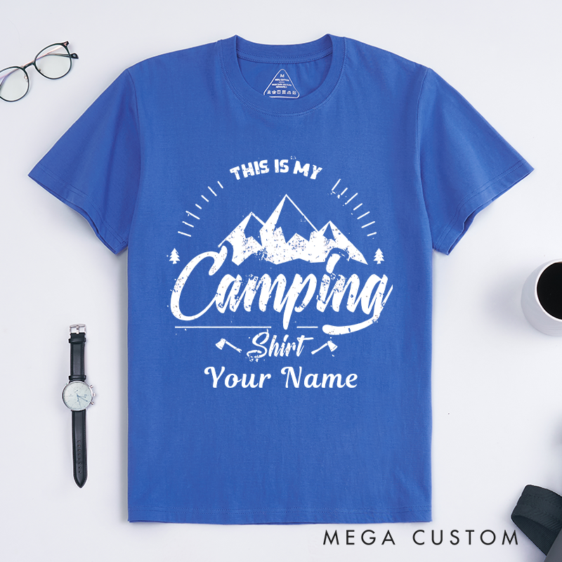 Personalized Adventure Awaits Explore the Outdoors T-Shirt  Hiking Camping Adventurers Lovers Shirt Gift for Travel Friend