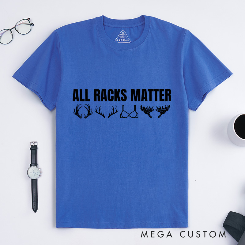 Personalized All Racks Matter Shirt Deer Hunting Shirts Hunting Gift for Him Fathers husband