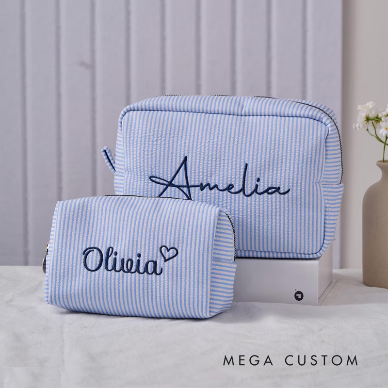 Personalized Monogrammed Toiletry Bag Makeup bag Travel Makeup Bag Large Capacity Storage Bag for Travel Lovers