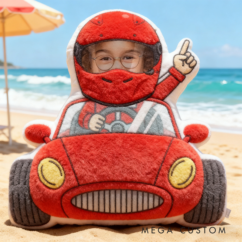 Personalized Racing Driver Pillow with Custom Name Graphic 3D Print Pillow 