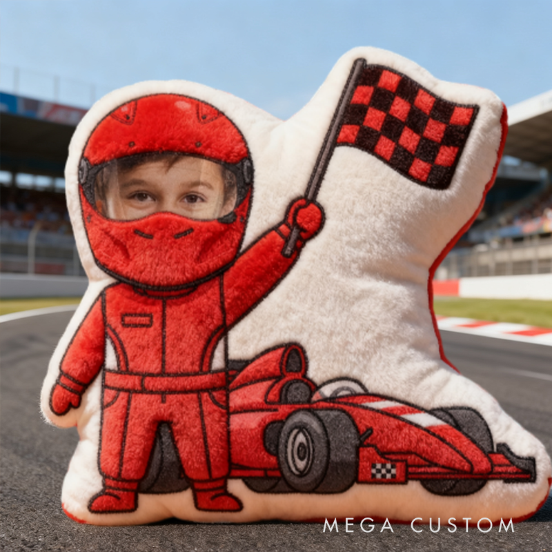 Personalized Racing Driver Pillow with Custom Name Graphic 3D Print Pillow 