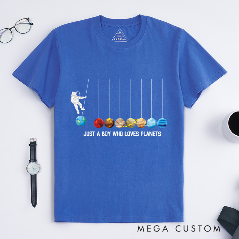 Personalized Astronaut Spaceman Planets Funny Space Dwarf Solar System Astronomy T-Shirt Space Geeks Gifts