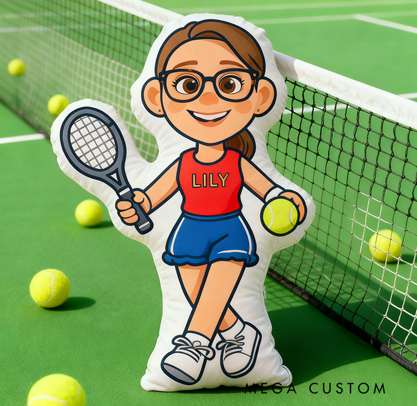 [Copy]Personalized Graphic3DPrint Tennis Letter Pillow with Custom Name for Sports Lovers