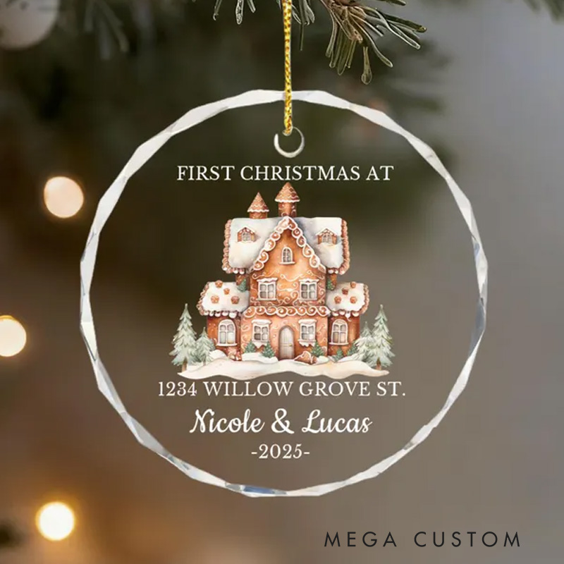 Personalized First Christmas At New Home Ornament New Home Gifts New Home Ornament Housewarming Gifts Unique Christmas Gifts for Couples