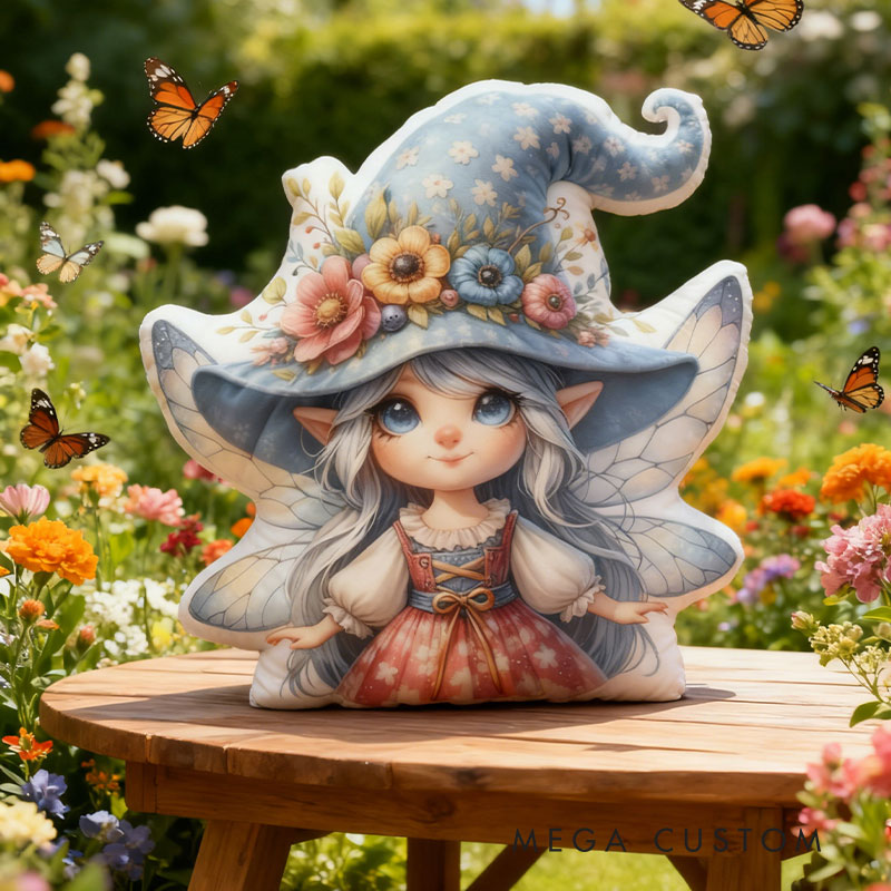 Personalized Enchanted Garden Fairy Pillow Graphic 3D Print Pillow for Gardening Lovers