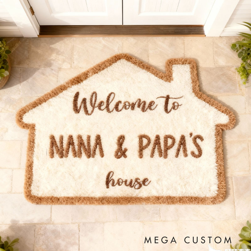 Personalized Grandparents Welcome Doormat Custom Housewarming Gift for Family Home Welcome Mat for Home New Home Gift