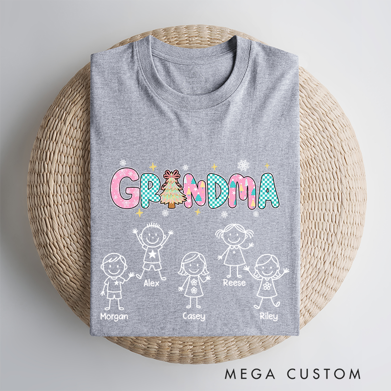 Personalized Grandma Sweethearts Classic T-Shirt Christmas Gift for Mom Grandma