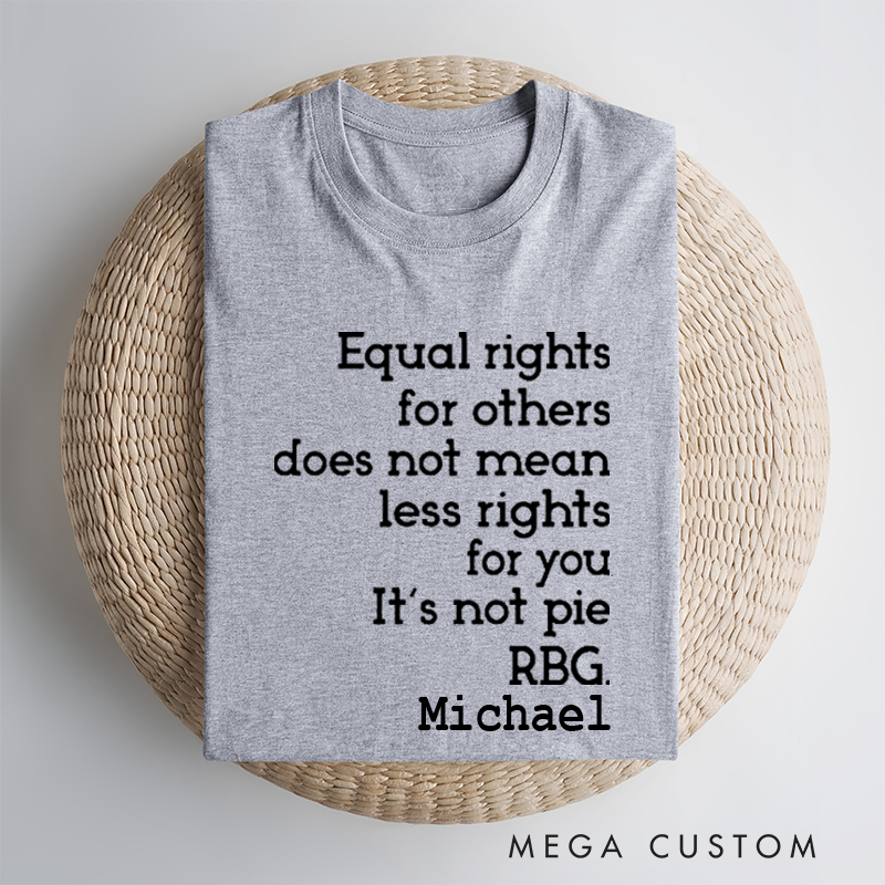 Personalized Classic Car T-Shirt Custom Equal Rights Design T-Shirt Citizen Rights Tee
