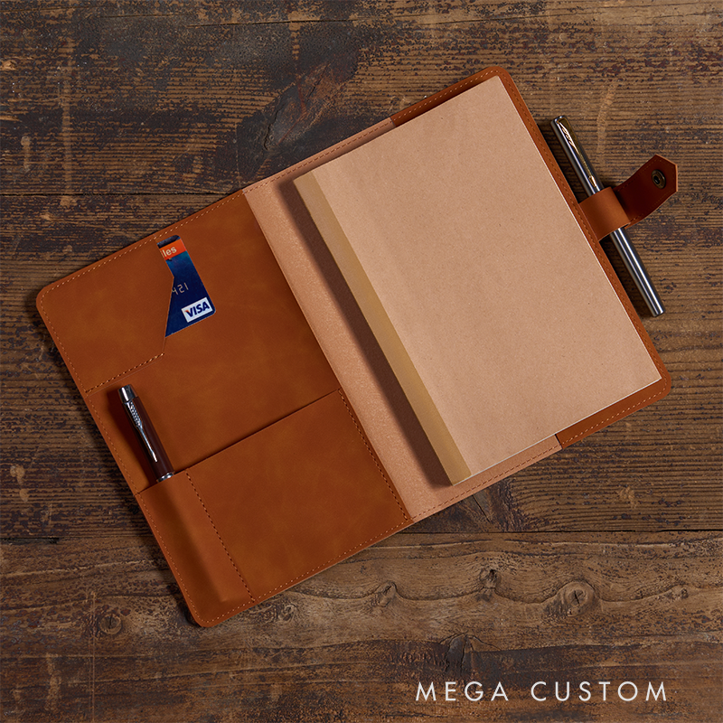 Personalized Leather Notebook Custom Leather Journal Personalised Leather Notebook Initial Notebook Gifts