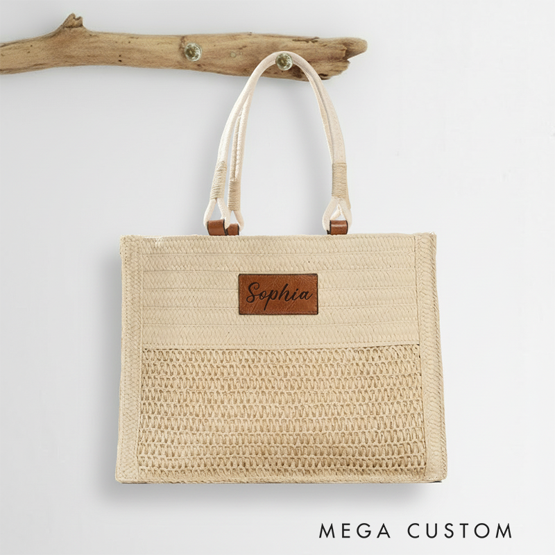 Personalized Canvas Tote Bag with Name Custom Name Bag Canvas Tote Bag Gift for Her Gift for Mother Wife