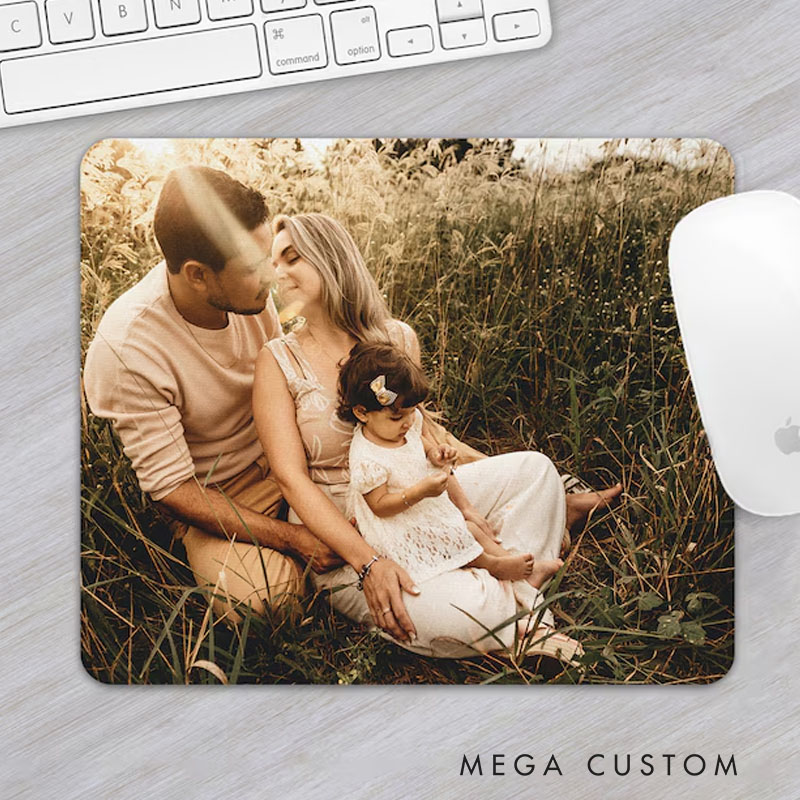 [Copy]Personalized Mouse Pad Custom Family Photo Mousepads Unique Keyboard Accessory Desk Decor Aesthetic Coworker Gift Custom Office Gift