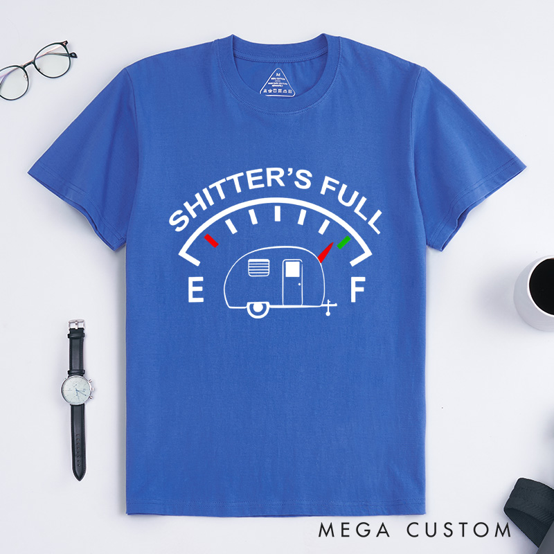 Personalized Humorous Rv Gauge T-Shirt Funny Camper Rv Camping T-Shirt Gift for Outdoor Camping Adventure