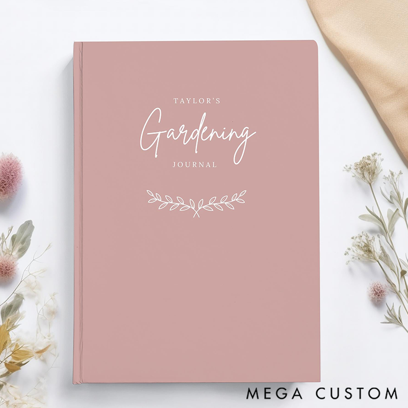 Personalized Gardening Journal Gift for Plant Lover Gift Garden Notebook Crazy Plant Lady Garden Journal for Plant Mom Homestead Gift for Mom