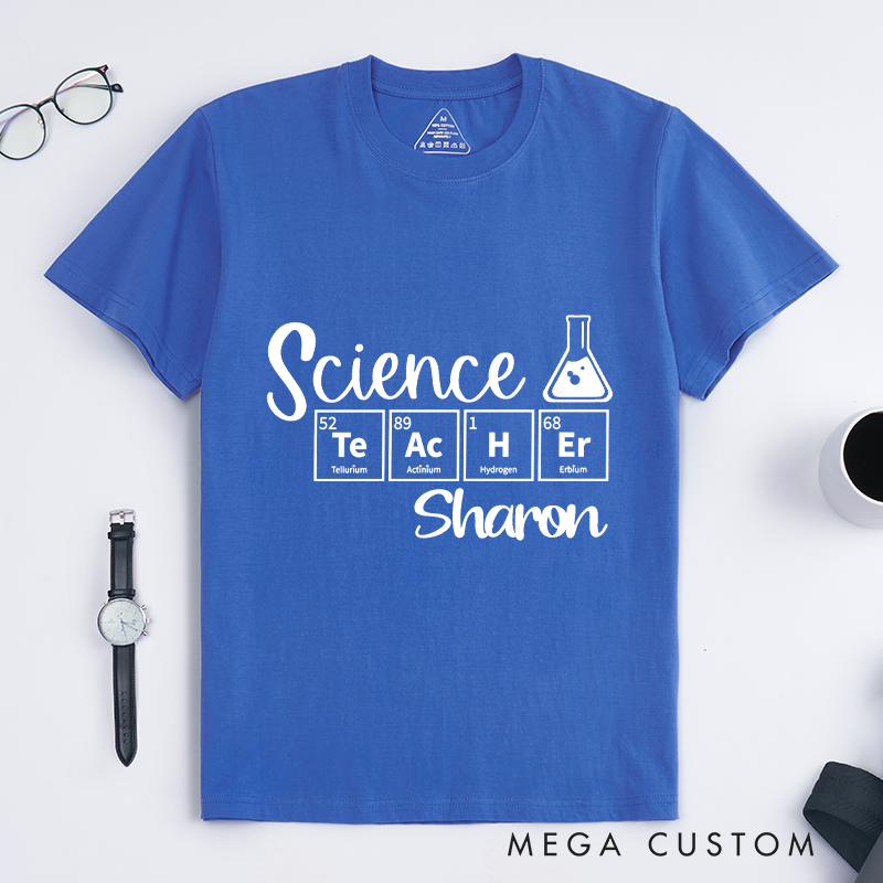 Personalized Science Teacher T-Shirt Science Exploring the Wonders of Knowledge Shirt Gift Nerd Geek Science Lovers 