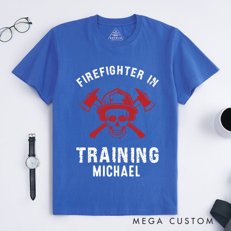 Personalized Firefighter T-Shirts Heroic Firefighter Fashion Design T-Shirts