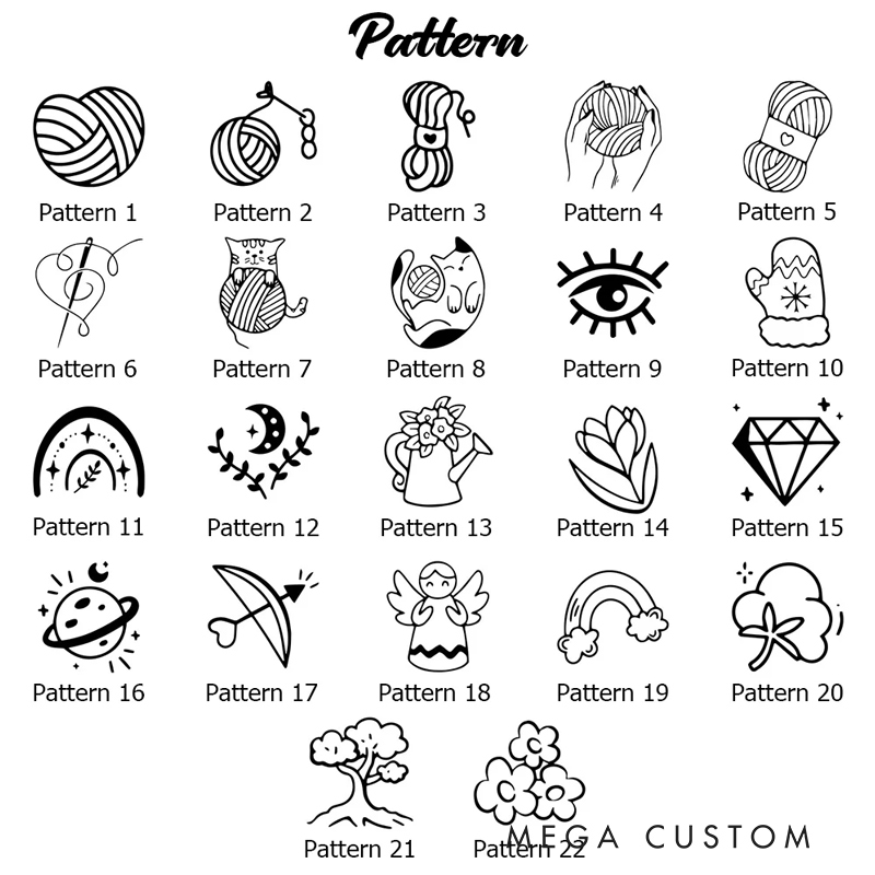 Personalized Set of 10 Made By Leather Crochet Knitted Tags Labels with Engraved Name Rivets Knitwear Accessories Gift for DIY Knitter Sewing Lovers