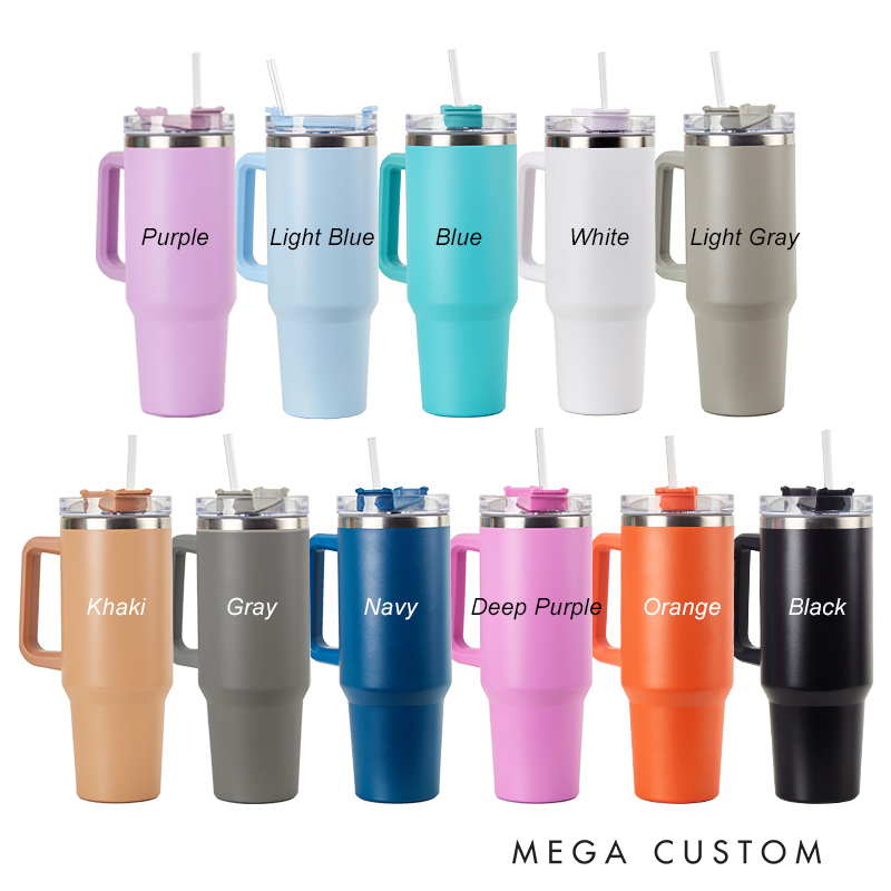 Personalized 40oz Tumbler with Handle Sew Life Is Beautiful Tumbler and Custom Name