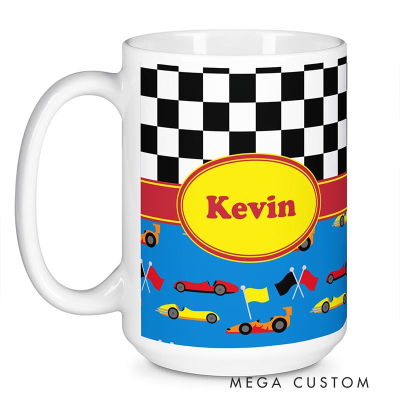 Personalized Ceramic Mug Custom Name Mug Gift for Racer and Racing Lovers