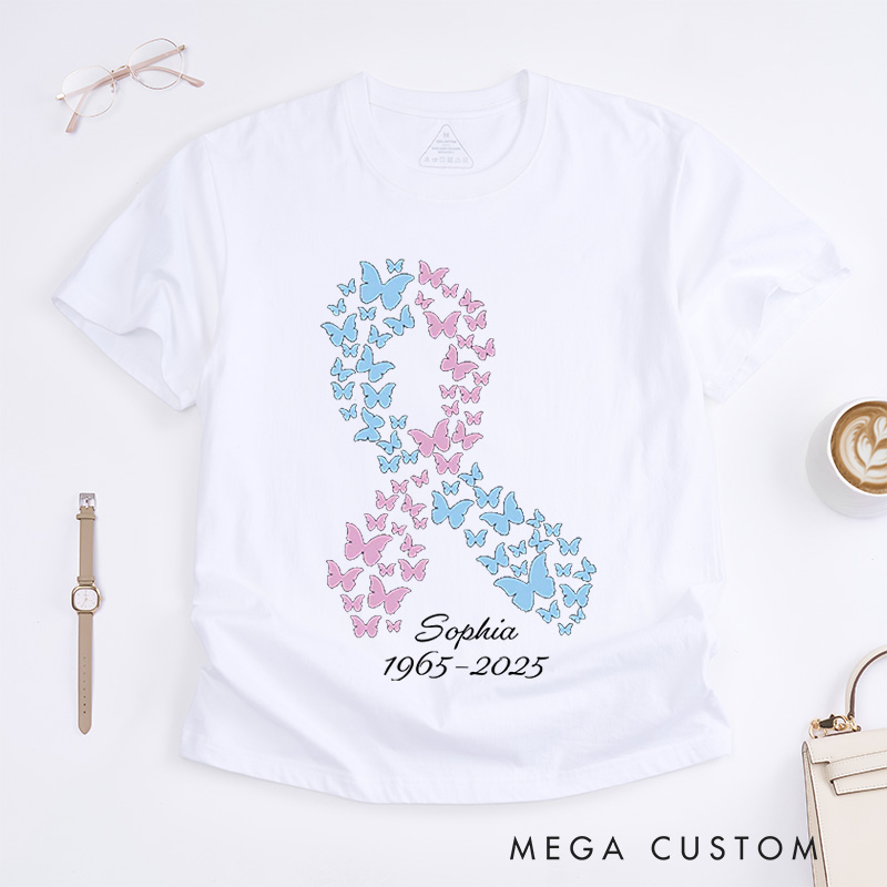 Personalized Pregnancy and Infant Loss T-Shirt Infant Loss Awareness Month Tee Infant Loss Gifts Gift