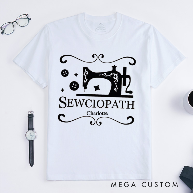 Personalized Sewing Long Sleeve Classic T-Shirts Funny Sew TShirt Women Shirt Shirt for Women Sewing Lover Shirt Quilter Gift