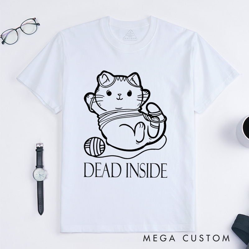 Personalized Cat And Yarn Knit Classic T-Shirts Knitting Gift Knitter Gift Love To Knit Love Knitting Knit Lover