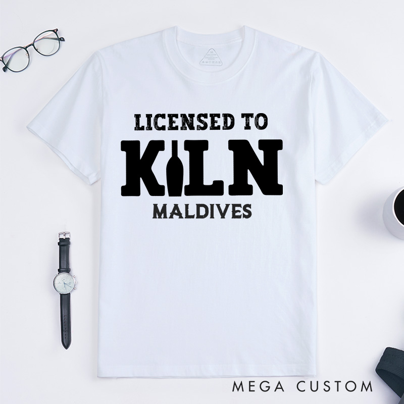 Personalized Licensed to kiln Classic T-Shirts Artist shirt pottery apparel Art teacher gift idea Funny Pottery shirt