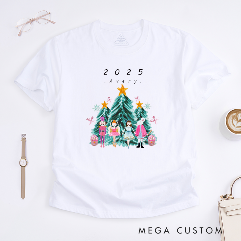 Personalized Dance Ballet T-Shirt Custom Name Gift for Kids Boys Girls Unisex Holiday Dance Outfit Unique Present for Ballet Lovers