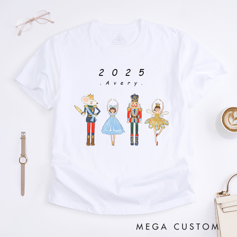 Personalized Dance Ballet T-Shirt Custom Name Gift for Kids Boys Girls Unisex Holiday Dance Outfit Unique Present for Ballet Lovers