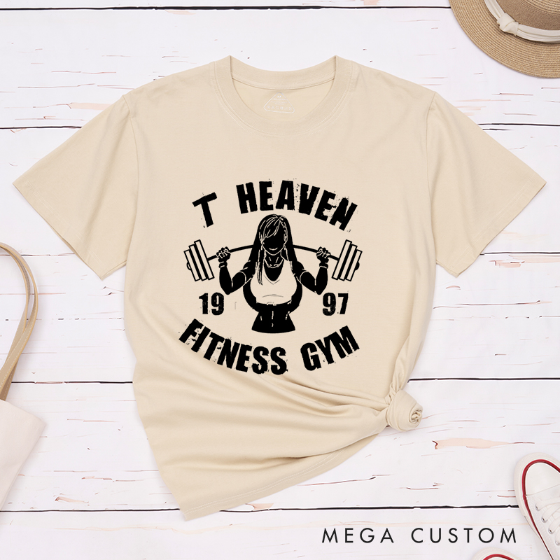Personalized Empowering Gym T-Shirt with a Strong Person Lifting a Barbell with a Bold and Distressed Graphic for Fitness Enthusiasts Bodybuilders and Gym Lovers
