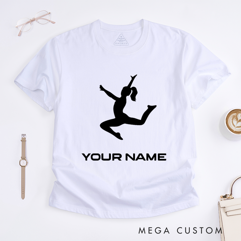 Personalized Ballet Dancer T-Shirt Custom Name Gift for Girls Women Unique Dance Lover Present Ballet Enthusiast Tee