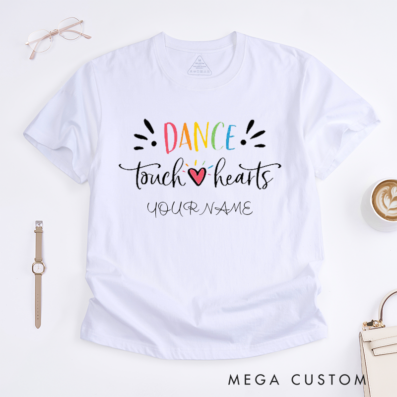 Personalized Dance Lover T-Shirt Custom Name Gift for Dancer Unisex Tee Inspirational Quote Present for Family and Friends