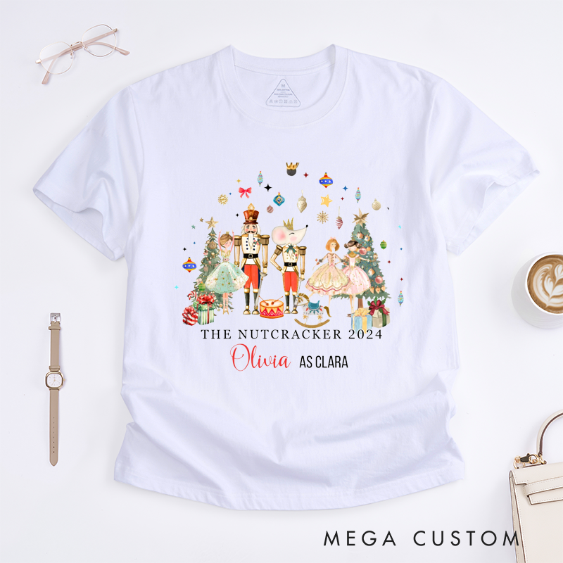 Personalized Ballet Dance T-Shirt Custom Name Gift for Girls Boys Men Women Dancer Outfit Unique Holiday Birthday Present