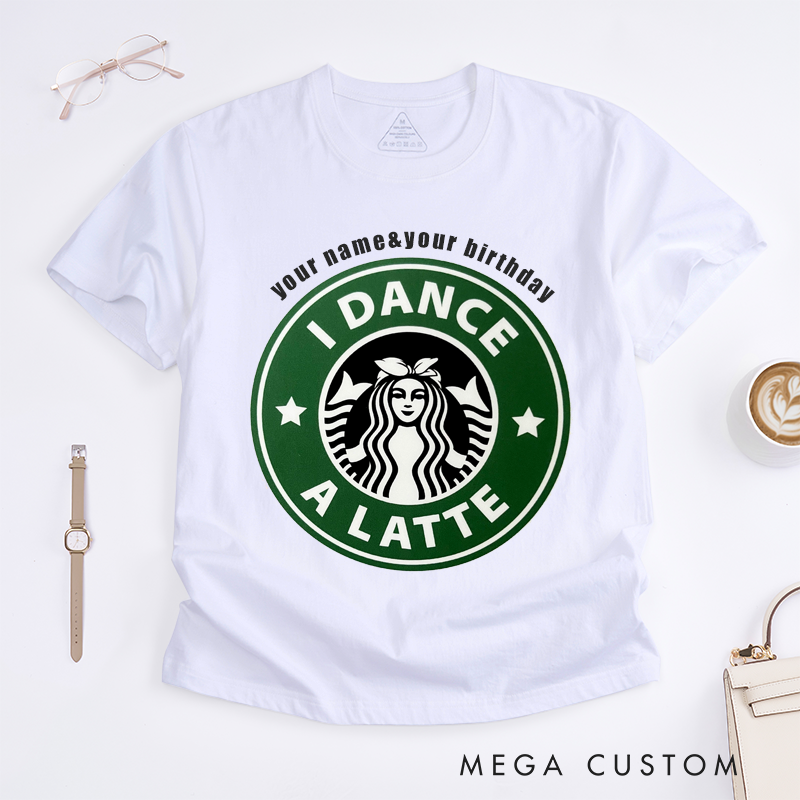 Personalized Dance Lover T-Shirt Custom Name and Birthday Gift for Women Girfriend Tee Perfect Birthday Present for Dancer Friends