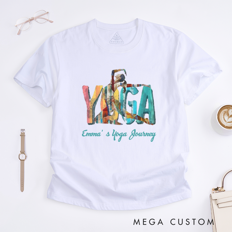 Personalized Yoga T-Shirt Motivational Inspirational T-Shirt Meditation T-Shirt Motivational T-Shirt Zen Clothing Yoga Clothes