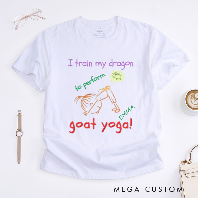 Personalized Yoga Girl T-Shirt Cartoon T-Shirt Yoga Lover T-Shirt Fun Yoga T-Shirt Yoga Instructor Yoga Gift