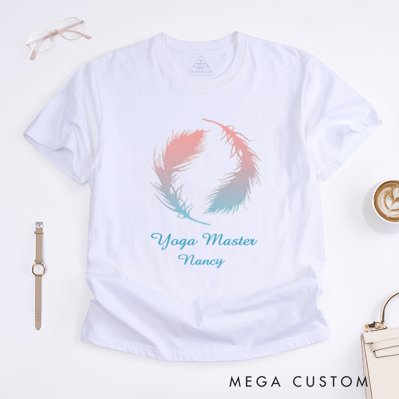 Personalized Yoga Girl T-Shirt Meditation T-shirt Custom Yoga T-Shirt Yoga Class T-Shirt Yoga Gift Namaste T-Shirt