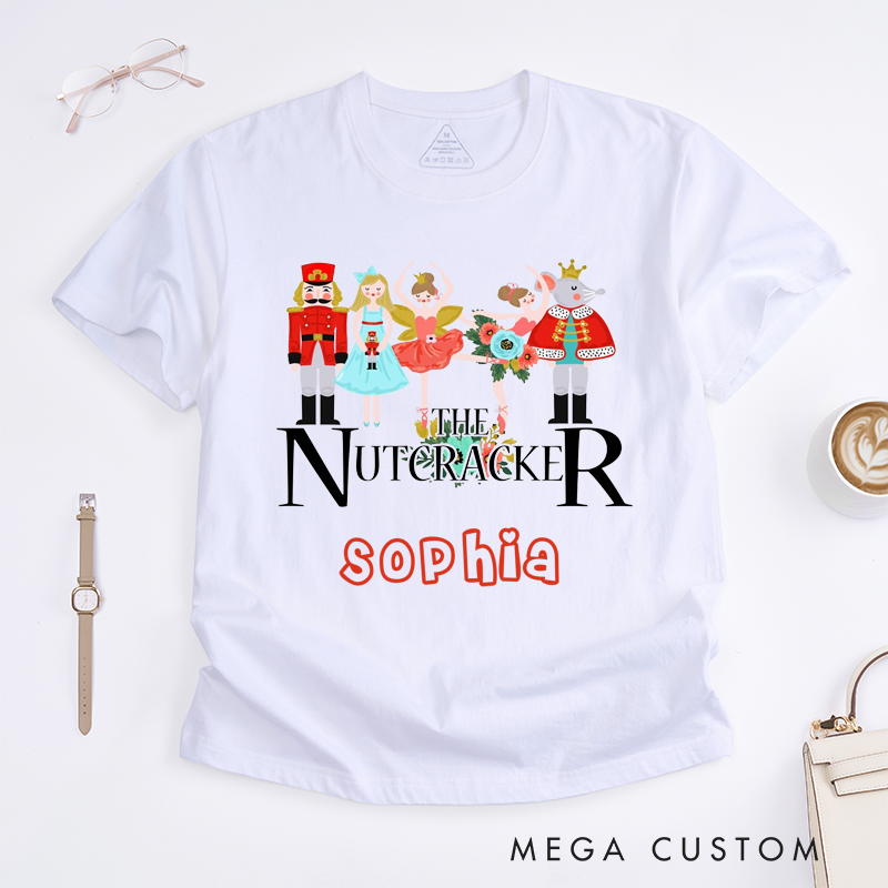 Personalized Dance Ballet Classic T-Shirts Gift Custom Name Shirt for Adults Family Matching Unique Holiday Present for Dance Lovers