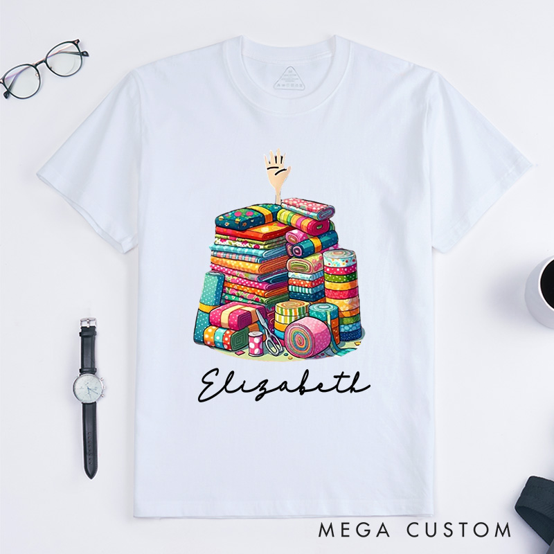 Personalized I'm Ok Classic T-Shirts Sewing Lover Shirt Funny Sewing Shirt Quilting Gift For Quilter Quilting Lovers 