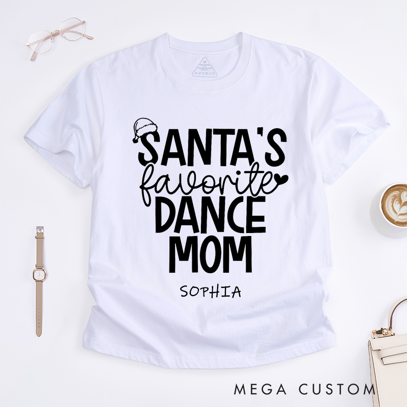 Personalized Dance Mom T-Shirts Custom Name Gift for Proud Mother Who Raises a Dancer Best Mom Appreciation Tee for Women Dance Lover Present