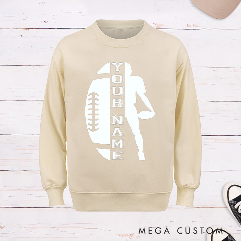Personalized American Football Sweatshirt with Custom Your Name