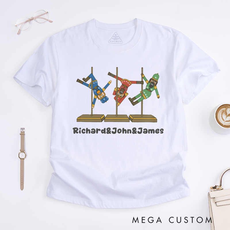 Personalized Pole Dance T-Shirts Unisex Custom Name Funny Gift Unique Top Present for Dancer Friends Family