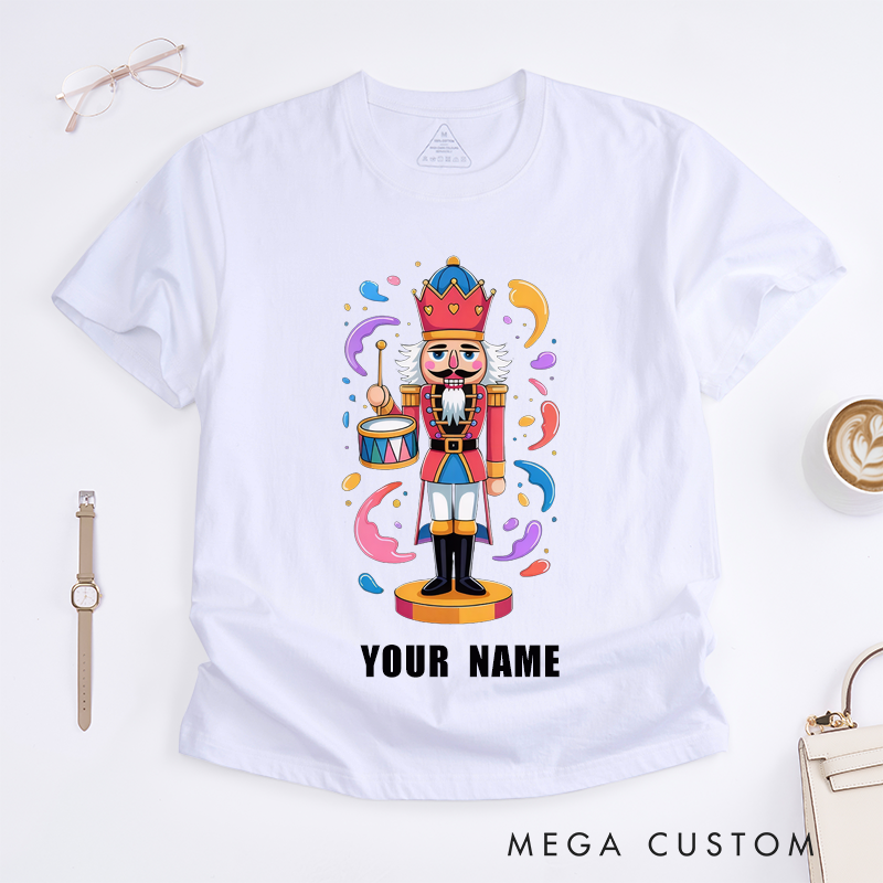 Personalized Drummer Dancer T-Shirts Unique Gift Custom Name Toy Soldier Unisex Shirt Perfect Present for Adults Family