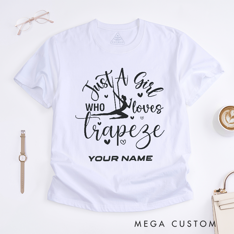Personalized Dance Lover Girl T-Shirts Gift Custom Name Tee Dance Shirt Unique Fitness Present for Women and Girls