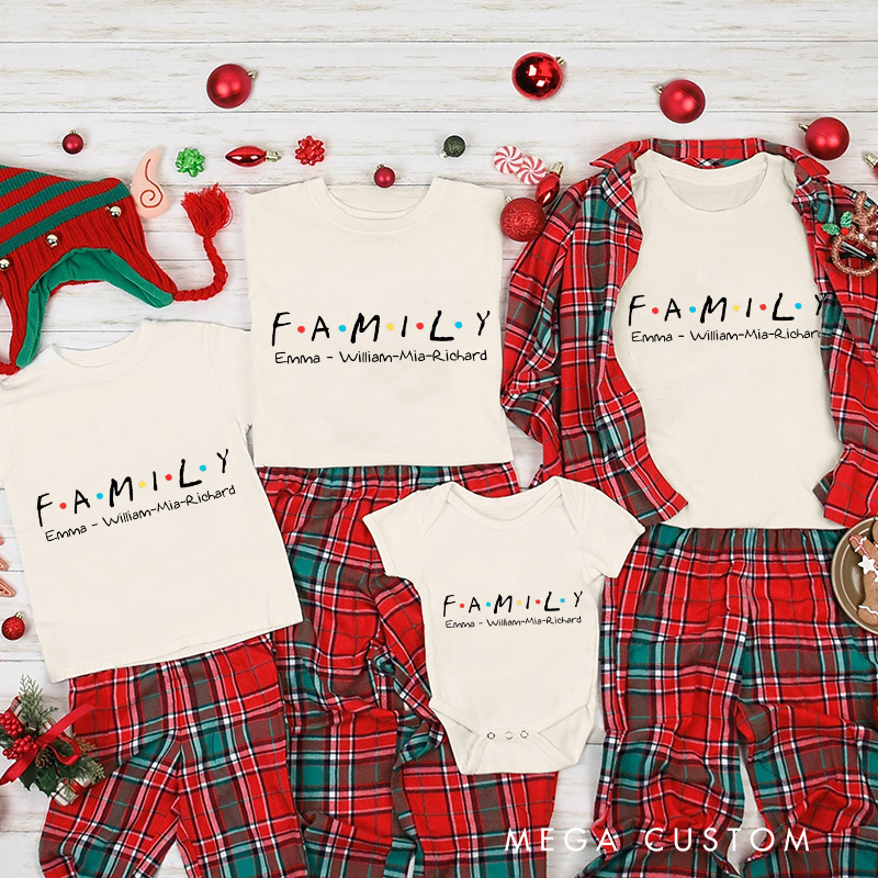 Personalized Classic TV Show Inspired Christmas Family Matching Shirts Group Shirts Movie Holiday Shirt